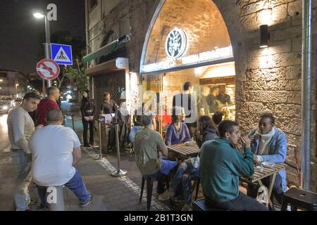 Restaurant Yaffa Knafeh, Jaffa, Tel Aviv, Israel Stockfoto