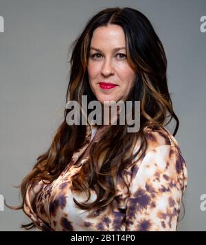 27. Februar 2020, Bayern, München: Alanis Morissette, Kanadische Sängerin, aufgenommen bei einer Presseveranstaltung. Foto: Sven Hoppe / dpa Stockfoto
