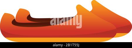 Türkisches Schuhsymbol. Cartoon des türkischen Schuh-Vektorsymbols für Webdesign isoliert auf weißem Hintergrund Stock Vektor