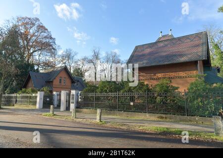 Torhäuser, American Academy, Am Sandwerder, Wannsee, Steglitz-Zehlendorf, Berlin, Deutschland Stockfoto