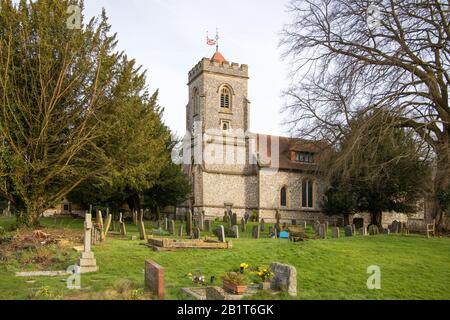 Pfarrkirche in walton am Hügel surrey Stockfoto