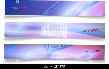 Vektorbanner für Ihr Design, abstrakte Hintergrundillustration. Stock Vektor