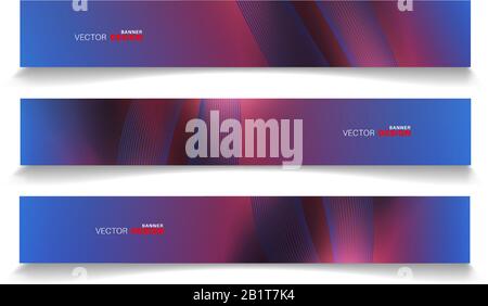 Vektorbanner für Ihr Design, abstrakte Hintergrundillustration. Stock Vektor