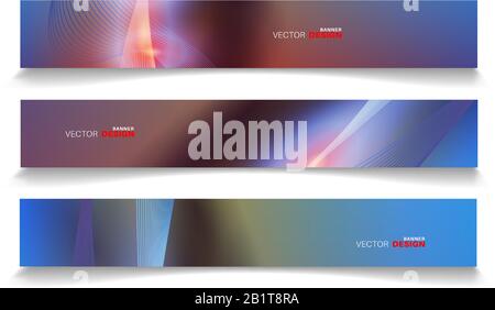 Vektorbanner für Ihr Design, abstrakte Hintergrundillustration. Stock Vektor
