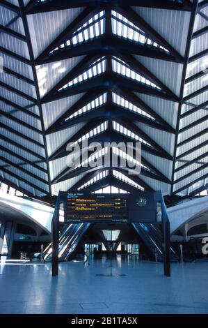 Lyon, Flughafen St Exupery, TGV-Bahnhof Satolas, Auvergne Rhone Alpes, Frankreich Stockfoto