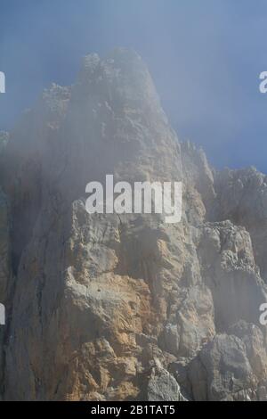 Picos de Europa, Spanien; 04. August 2015. Der Nationalpark Picos de Europa liegt im Kantabrischen Gebirge zwischen den Provinzen Asturiens. Stockfoto