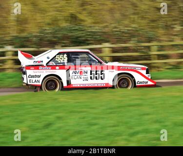 David Halford, Audi Quattro S1 E2, Race Retro, NAEC, National Agricultural Exhibition Centre, Stoneleigh Park, Warwickshire, England, Sonntag, 23. Februar Stockfoto