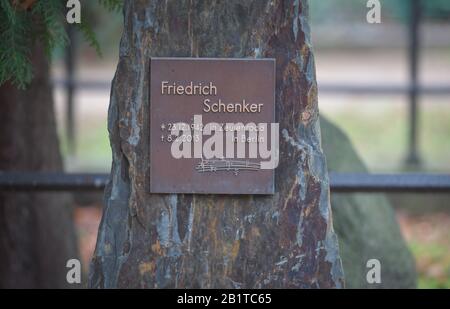 Grab, Friedrich Schenker, Dorotheenstädtischer Friedhof, Chausseestraße, Mitte, Berlin, Deutschland Stockfoto