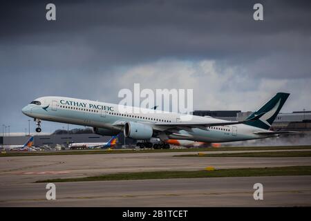 B-LRK Cathay Pacific Airbus A350-900 Stockfoto