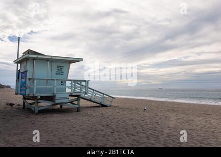 Blick vom Santa Monica Strand in Los Angeles, California, USA. Stockfoto