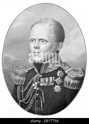 Großfürst Konstantin Nikolaevich von Russland, 21. September 1827 - 25. Januar 1892, war der zweite Sohn des russischen Zaren Nikolaus I. und der jüngere Bruder des Zaren Alexander II./Großfürsten Konstantin Nikolajewitsch von Russland, war ein Sohn des russischen Zaren Nikolaus I. Pawlowitsch, historisch, Digitale verbesserte Wiedergabe eines Originals aus dem 19. Jahrhundert / Digitale Produktion einer Originalanlage aus dem 19. Jahrhunderts Stockfoto