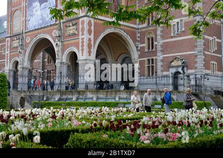 Rijksmuseumtuinen, Rijksmuseum, Museumstraat, Amsterdam, Niederlande Stockfoto