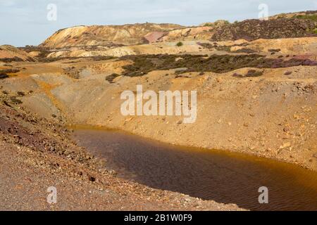 Parys Mountain Copper Mine, Amlwch; Anglesey, Nordwales Stockfoto