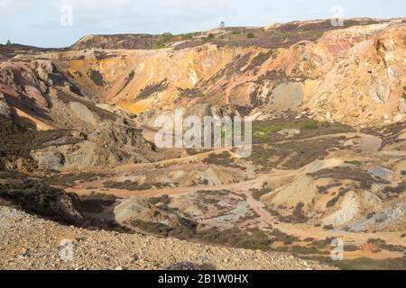 Parys Mountain Copper Mine, Amlwch; Anglesey, Nordwales Stockfoto