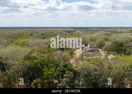 Maya-archäologische Stätte von Ek Balam, Yucatan, Mexiko Stockfoto