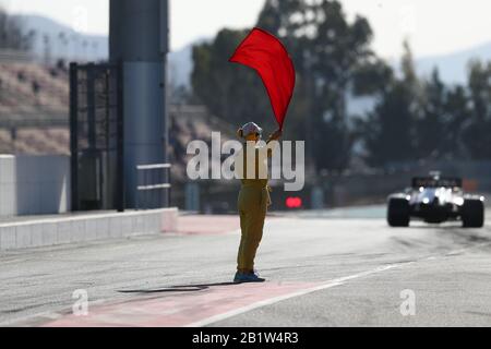 Barcelona, Spanien. Februar 2020. Red Flag Formel-1-Weltmeisterschaft 2020, Wintertesttage #2 2020 Barcelona, 26./28. Februar 2020. Kredit: Unabhängige Fotoagentur/Alamy Live News Stockfoto