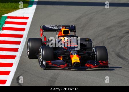 Februar 2020, Barcellona (Spanien, Italien: Barcellona (spanien), Italien, 27. Februar 2020, VERSTAPPEN während - Credit: LM/Alessio De Marco (Credit Image: © Alessio De Marco/LPS via ZUMA Wire) Stockfoto