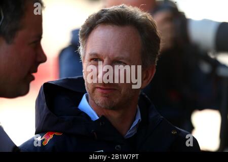 Montmelo, Spanien. Februar 2020. Christian Horner Teamchef RedBull Racing, Formel-1-Weltmeisterschaft 2020, Wintertesttage #2 2020 Barcelona, 27-02-2020. Foto Federico Basile/Insidefoto Credit: Insidefoto srl/Alamy Live News Stockfoto