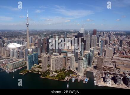 Luftansicht der Innenstadt von Toronto, Kanada Stockfoto