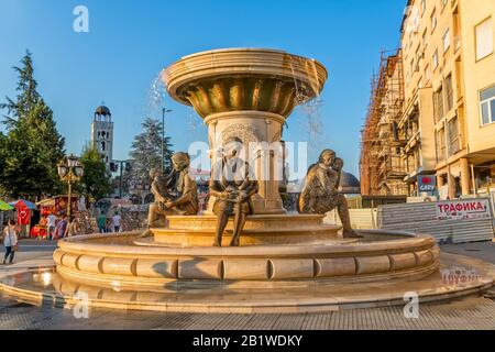 Brunnen der Mütter Mazedoniens in Skopje Stockfoto