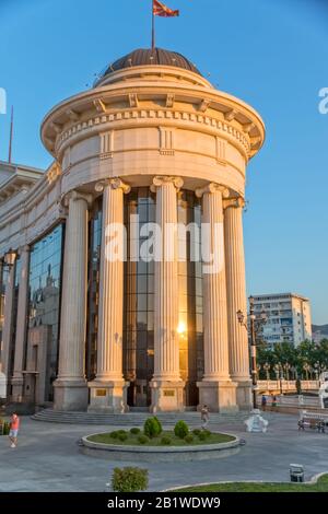 Mazedonisches Archäologisches Museum in Skopje Stockfoto