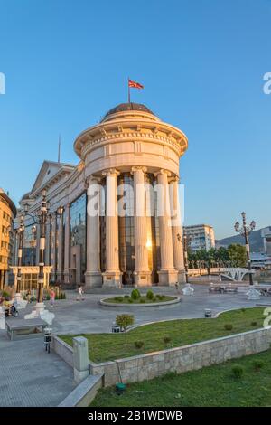 Mazedonisches Archäologisches Museum in Skopje Stockfoto