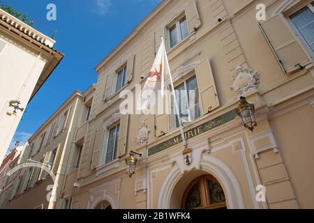 Monaco-Ville/Monaco - 31.08.2018: Rathaus im historischen Bezirk Stockfoto