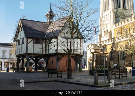 Das alte Gymnasium, Market harborough Stockfoto