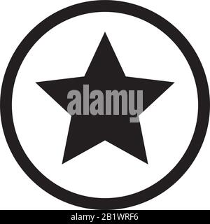 Stars in Circle Icon template schwarz Farbe editierbar. Sterne im Kreissymbol Symbol flaches Vektorzeichen isoliert auf weißem Hintergrund. Einfacher Logo-Vektor illu Stock Vektor