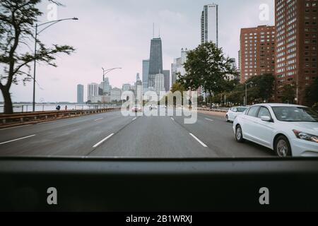 Westwärts Gebunden Stockfoto