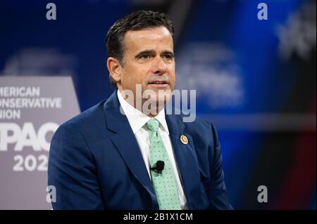 Oxon Hill, USA, 27. Februar 2020. Februar 2020 - Oxon Hill, MD, Vereinigte Staaten: US-Vertreter John Ratcliffe (R-TX) spricht auf der Conservative Political Action Conference (CPAC). (Foto von Michael Brochstein/Sipa USA) Credit: SIPA USA/Alamy Live News Stockfoto