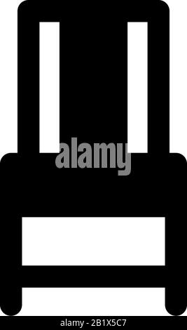 Vektorvorlage zum Design von Stuhlsymbols Stock Vektor