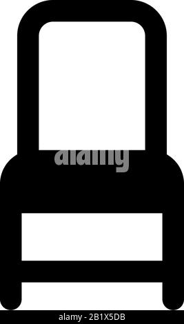 Vektorvorlage zum Design von Stuhlsymbols Stock Vektor