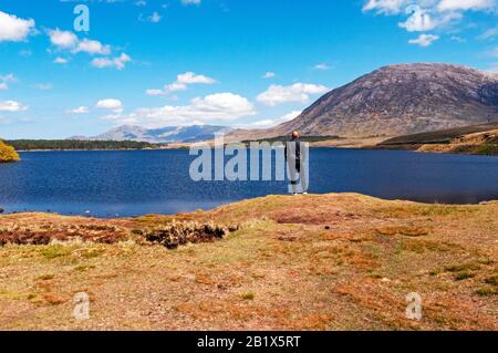 Lough Inagh, Connemara, County Galway, Irland Stockfoto