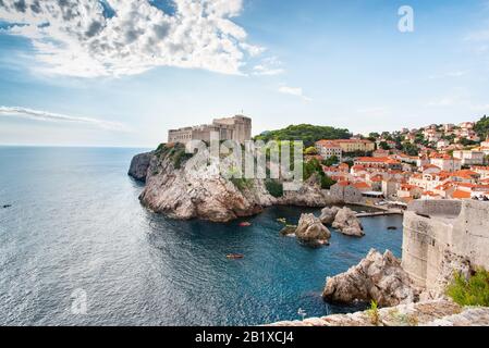 Dalmatiner Küste - Stadtrundfahrt durch Dubrovnik, Kroatien Stockfoto