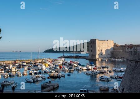 Dalmatiner Küste - Stadtrundfahrt durch Dubrovnik, Kroatien Stockfoto