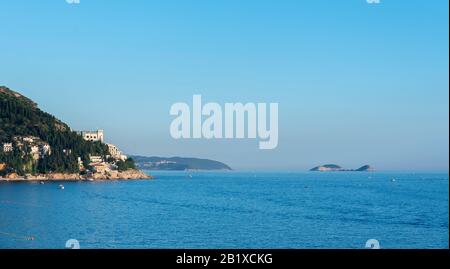 Dalmatiner Küste - Stadtrundfahrt durch Dubrovnik, Kroatien Stockfoto