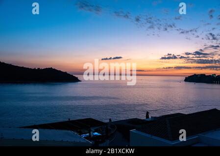 Dalmatiner Küste - Stadtrundfahrt durch Dubrovnik, Kroatien Stockfoto