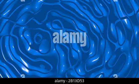 Einheitlicher, abstrakter 3D-Hintergrund einfacher Muster aus psychedelischer violetter Farbe mit Beleuchtung und Schatten für verschiedene Stockfoto