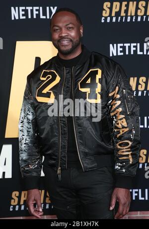 27. Februar 2020 - Westwood, Kalifornien - Ser'Darius Blain. Netflix Premiere Spenser Confidential im Regency Village Theatre. (Kreditbild: © Fs/AdMedia über ZUMA Wire) Stockfoto
