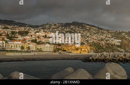 Stadtpanorama, Altstadt, Funchal, Madeira, Portugal Stockfoto