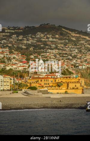 Stadtpanorama, Altstadt, Funchal, Madeira, Portugal Stockfoto