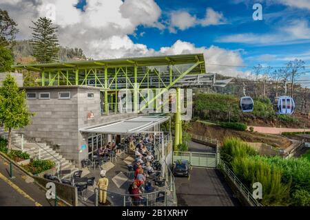 Bergstation, Monte-Seilbahn, Funchal, Madeira, Portugal Stockfoto