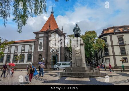 Banco de Portugal, Av. Arriaga, Altstadt, Funchal, Madeira, Portugal Stockfoto