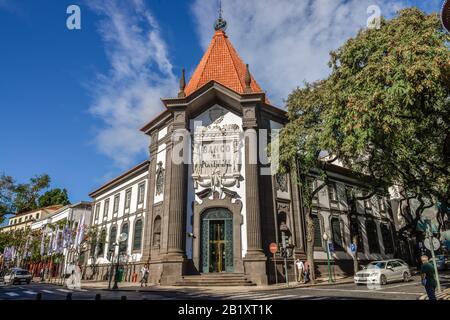 Banco de Portugal, Av. Arriaga, Altstadt, Funchal, Madeira, Portugal Stockfoto