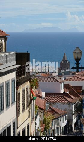 Gasse, Calcado de Pico, Oberstadt, Funchal, Madeira, Portugal Stockfoto