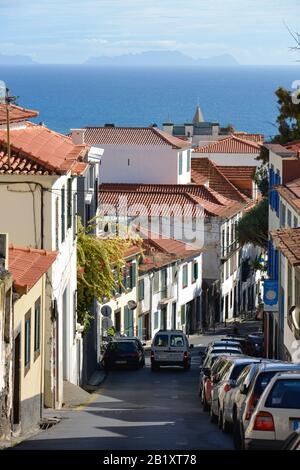 Gasse, Calcado de Pico, Oberstadt, Funchal, Madeira, Portugal Stockfoto