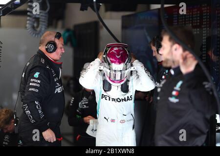 Barzellona (Spanien, Italien. Februar 2020. Barcellona (spanien), Italien, 26. Februar 2020, Hamilton während - Credit: LM/Alessio De Marco Credit: Alessio De Marco/LPS/ZUMA Wire/Alamy Live News Stockfoto