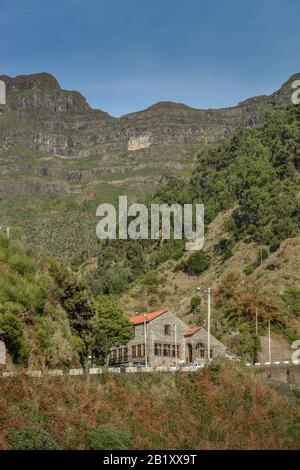 Hotel 'Pousada dos Vohaticos', Encuemada, Zentralgebirge, Madeira, Portugal Stockfoto