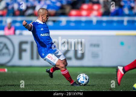 Marcos Junior von Yokohama F Marinos beim J1 League Match 2020 zwischen Yokohama F Marinos und Gamba Osaka im Nissan-Stadion in Kanagawa, Japan am 23. Februar 2020. Credit: AFLO/Alamy Live News Stockfoto